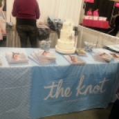 Love the Knot! They handed out cute bags AND a free copy of their fall magazine!
